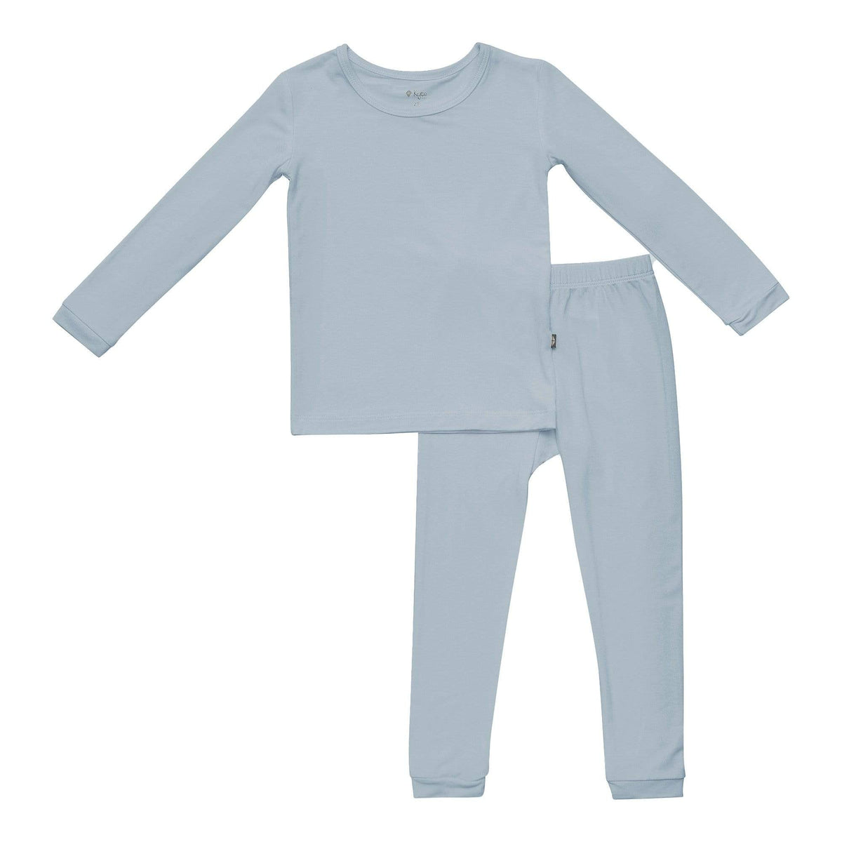 Long Sleeve Kids Pajamas in Fog
